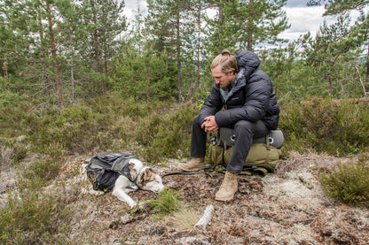 Husky hiking, the escape to sweden during WWII